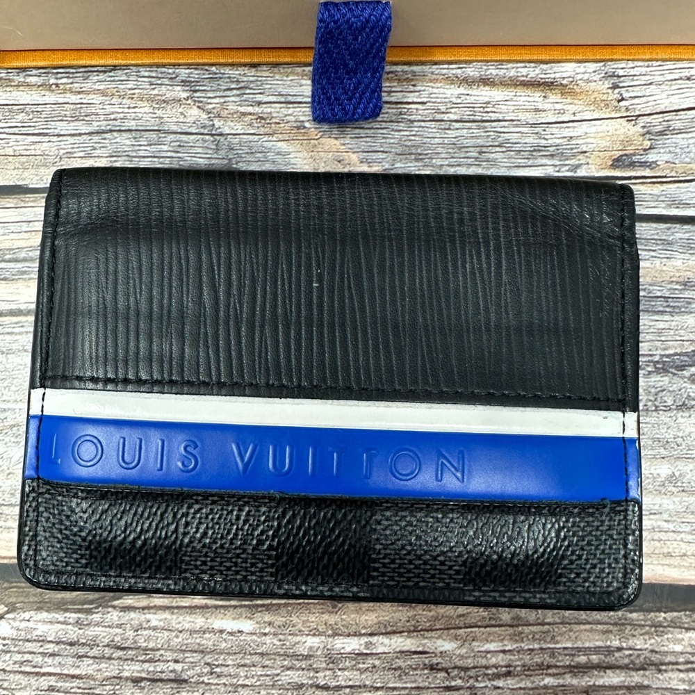 LOUIS VUITTON Pocket Organizer leather with box GUC - Picture 2 of 9